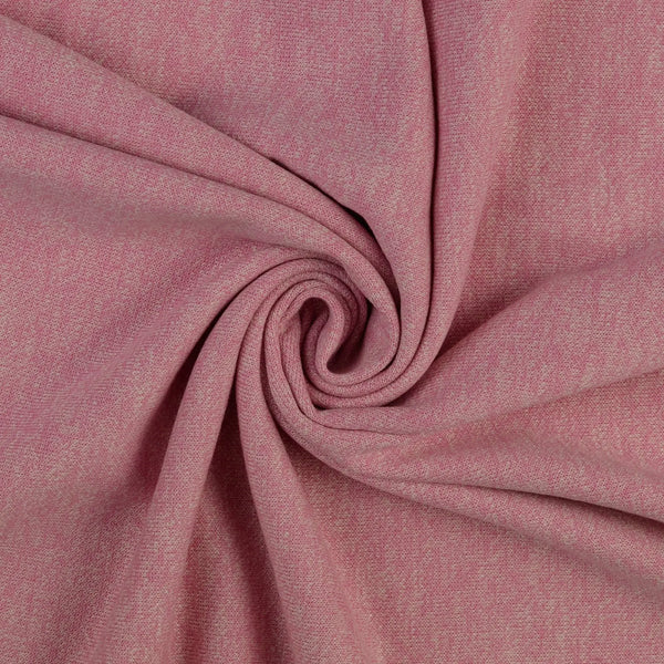 Sweatstoff Melange rosa - Hemmers Stoff Ambiente