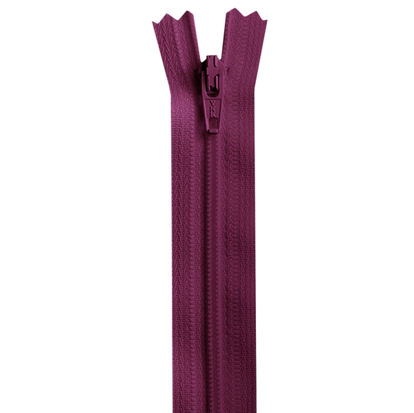 Reißverschluss YKK nicht teilbar Farbe 853 bordeauxviolett Länge 60 cm - YKK Stoff Ambiente