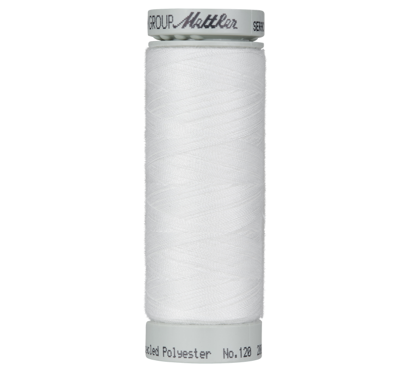 Seracycle® Allesnäher recyceltes Polyester 200 m Farbe White 2000 - Amann Mettler® Stoff Ambiente