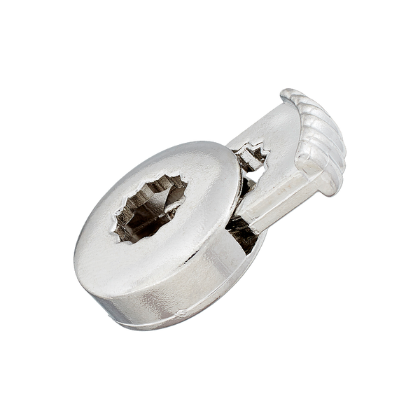 Kordelstopper Metall 25 mm Durchlass 7 mm 1-Loch silber - Union Knopf by Prym Stoff Ambiente