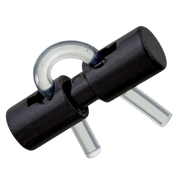Kordelstopper 2-Loch 30 mm Durchlaß 3 mm schwarz - Union Knopf by Prym Stoff Ambiente