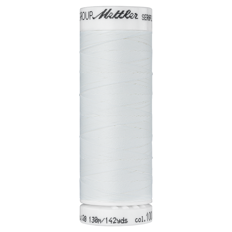 Seraflex® Elastischer Nähfaden 130 m Farbe Eggshell 1000 - Amann Mettler® Stoff Ambiente