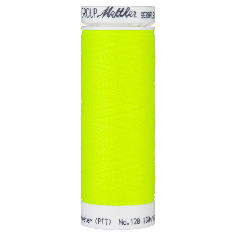 Seraflex® Elastischer Nähfaden 130 m Farbe Vivid Yellow 1426 - Amann Mettler® Stoff Ambiente