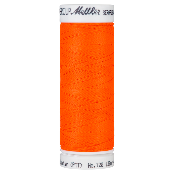 Seraflex® Elastischer Nähfaden 130 m Farbe Vivid Orange 1428 - Amann Mettler® Stoff Ambiente