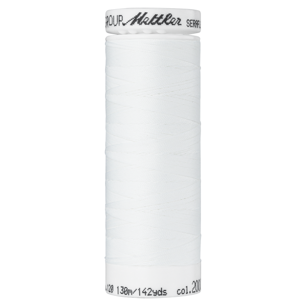 Seraflex® Elastischer Nähfaden 130 m Farbe White 2000 - Amann Mettler® Stoff Ambiente