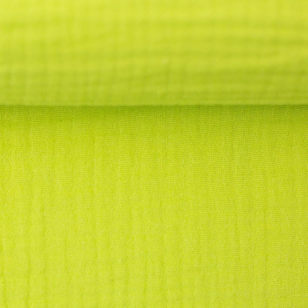 Double Gauze Musselin Jenke lime green - Swafing Stoff Ambiente