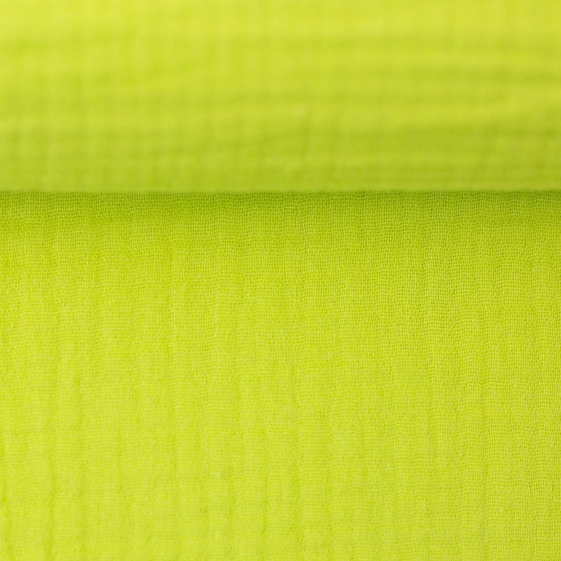 Double Gauze Musselin Jenke lime green - Swafing Stoff Ambiente