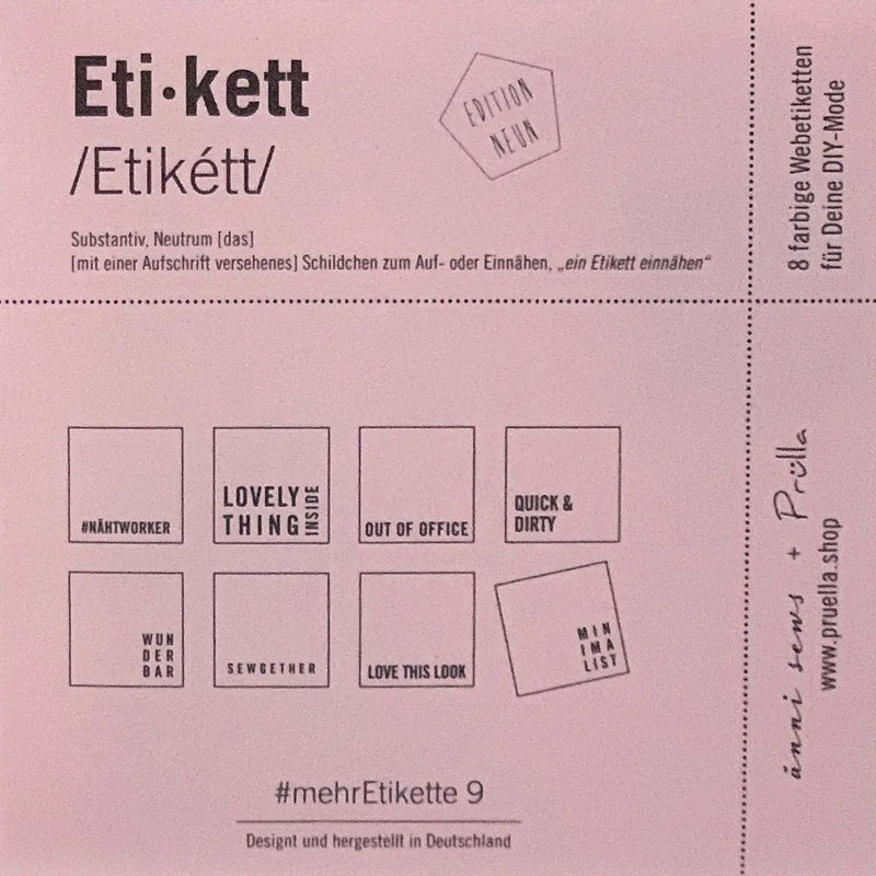 Mehretikette Label von Prülla & Änni Sews Edition Nr. 9 beere - Prülla Stoff Ambiente