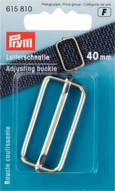 Prym Leiterschnalle Gurtversteller Metall 40 mm silber 615810 Union Knopf by Prym
