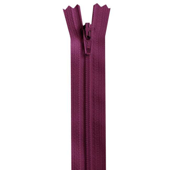 Reißverschluss YKK nicht teilbar Farbe 853 bordeauxviolett Länge 40 cm - YKK Stoff Ambiente