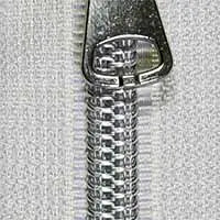 Spiralreißverschluss Endlos Meterware 6 mm silber grau Veno