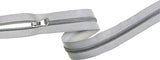 Spiralreißverschluss Endlos Meterware 6 mm silber grau Veno