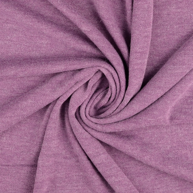 Strickjersey mit Viskose melange flieder lila Trendfarbe Herbst 2023 Hemmers