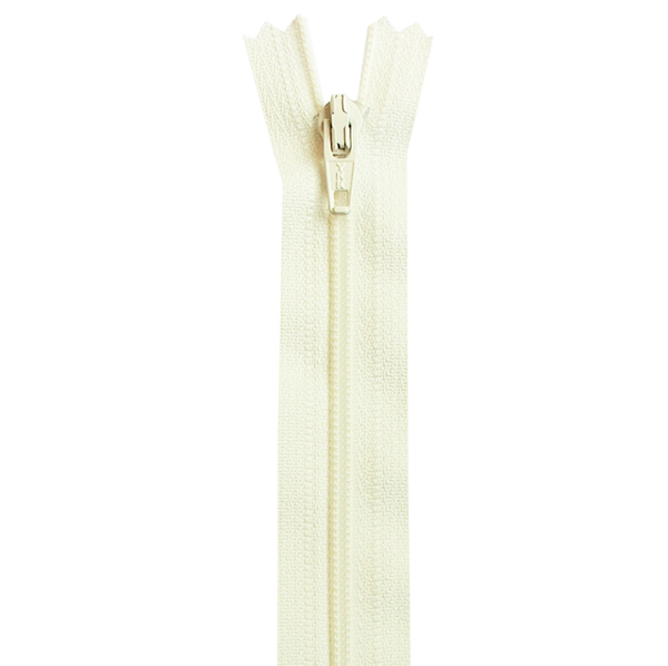 Reißverschluss YKK nicht teilbar Farbe 841 rohweiss Länge 50 cm - YKK Stoff Ambiente