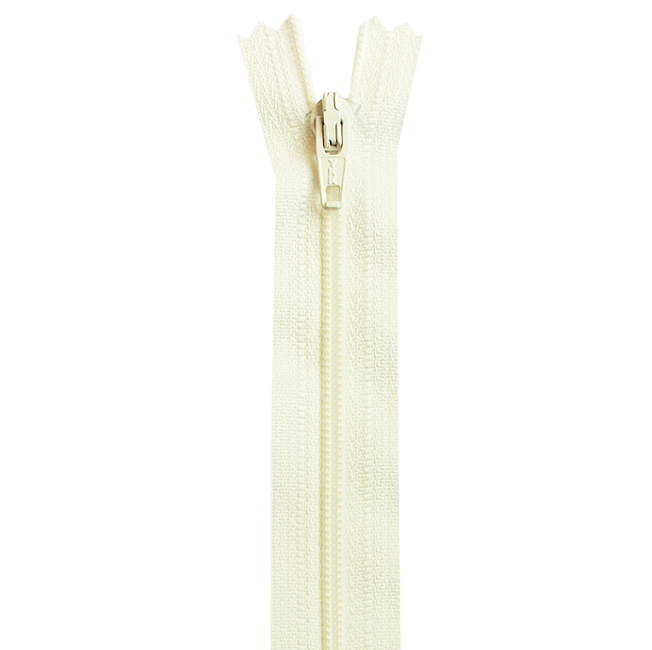 Reißverschluss YKK nicht teilbar Farbe 841 rohweiss Länge 12 cm - YKK Stoff Ambiente