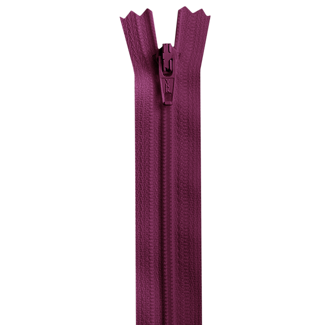 Reißverschluss YKK nicht teilbar Farbe 853 bordeauxviolett Länge 60 cm - YKK Stoff Ambiente