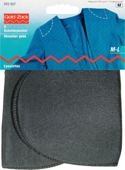 Schulterpolster Halbmond M-L, schwarz - Prym Stoff Ambiente