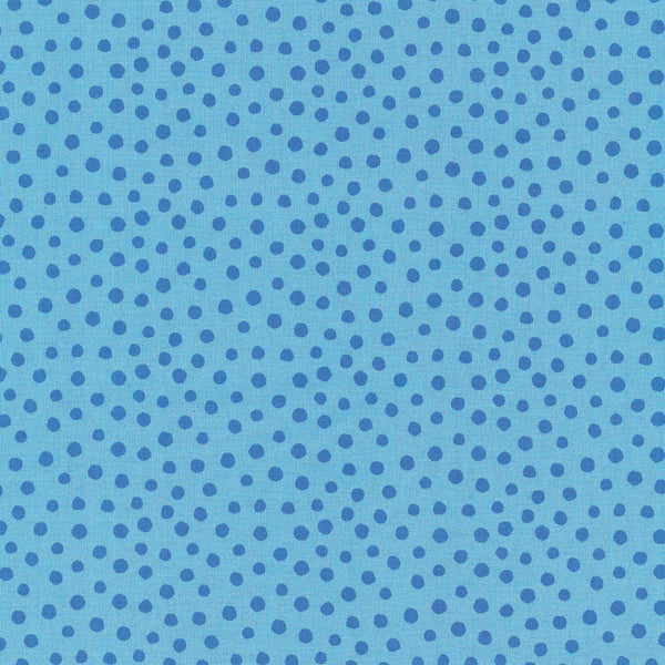 Baumwollstoff Druckstoff Junge Linie Punkte blau kbA - Westfalenstoffe Stoff Ambiente