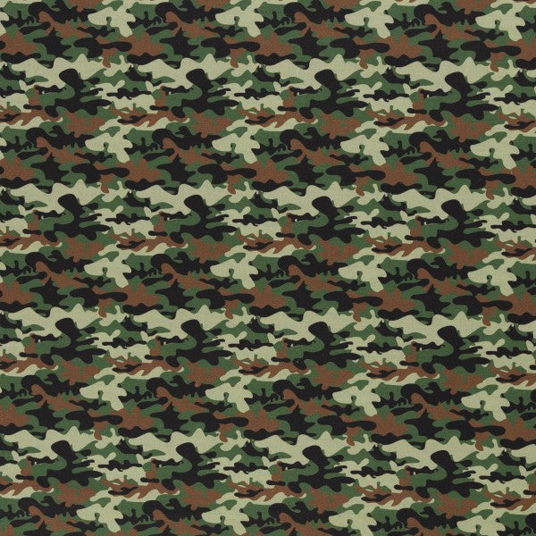 Baumwollstoff Kim Camouflage grün - Swafing Stoff Ambiente