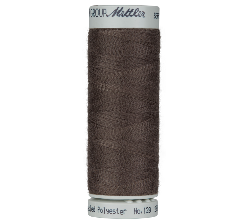 Seracycle® Allesnäher recyceltes Polyester 200 m Farbe Earthy Brown Coal 0399 - Amann Mettler® Stoff Ambiente