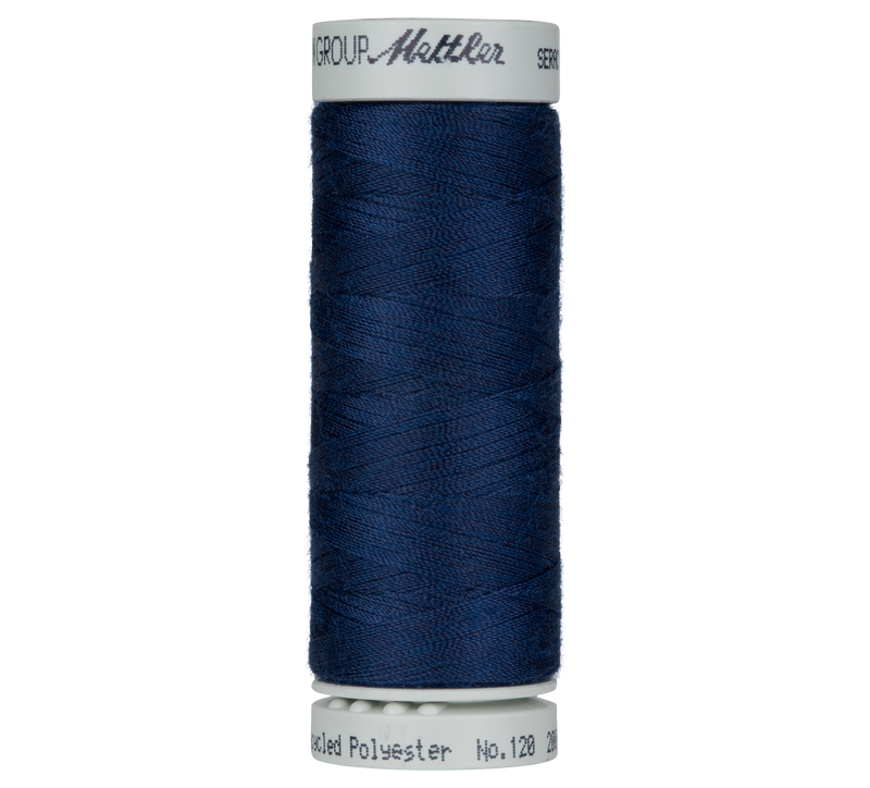 Seracycle® Allesnäher recyceltes Polyester 200 m Farbe Navy 0825 - Amann Mettler® Stoff Ambiente