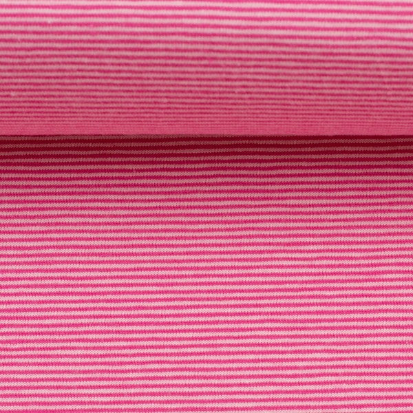 Jersey Streifenjersey Bella rosa pink - Swafing Stoff Ambiente