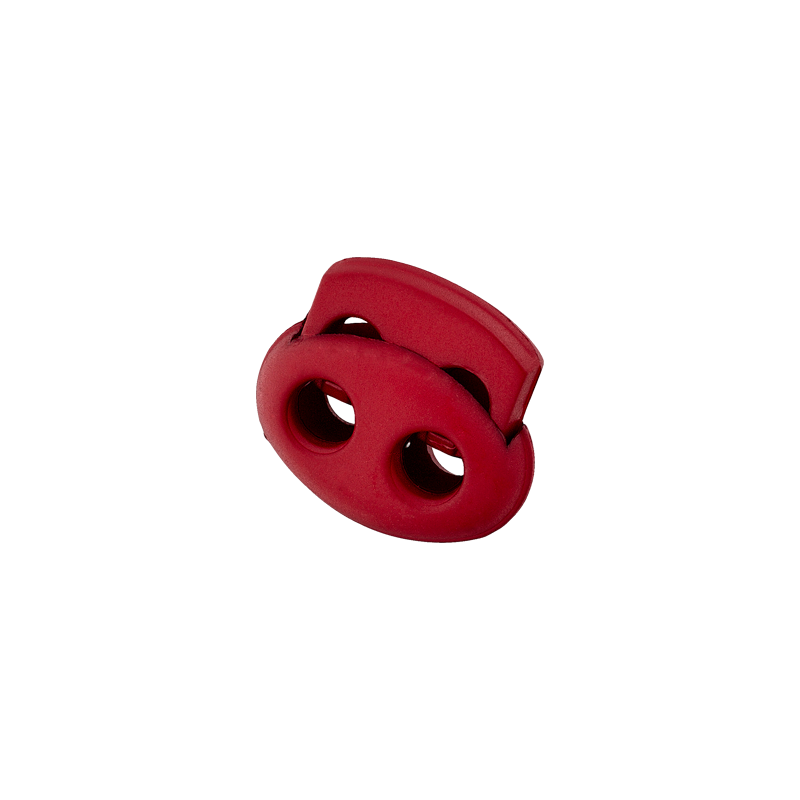 Kordelstopper 2-Loch 15 mm Durchlass 3 mm rot - Union Knopf by Prym Stoff Ambiente