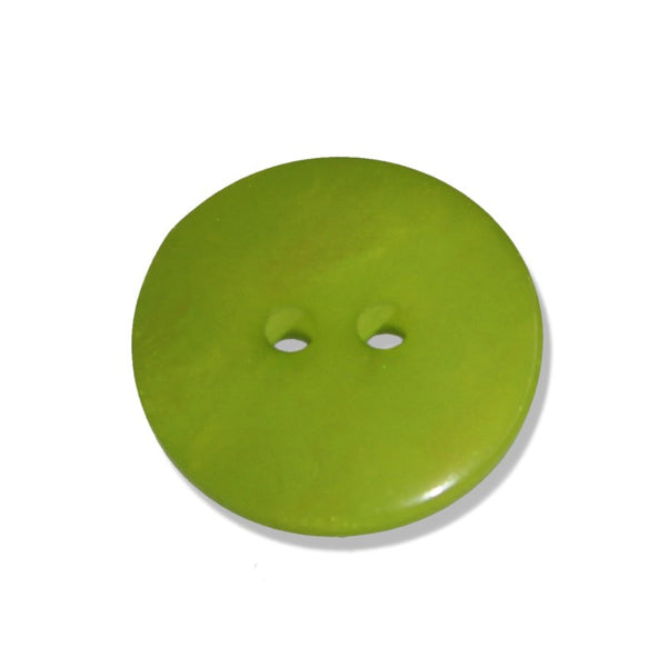 Knopf Polyesterknopf 15 mm 2-Loch lindgrün - Seco Stoff Ambiente