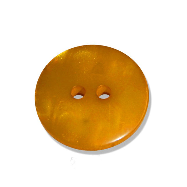 Knopf Polyesterknopf 18 mm 2-Loch mango - Seco Stoff Ambiente