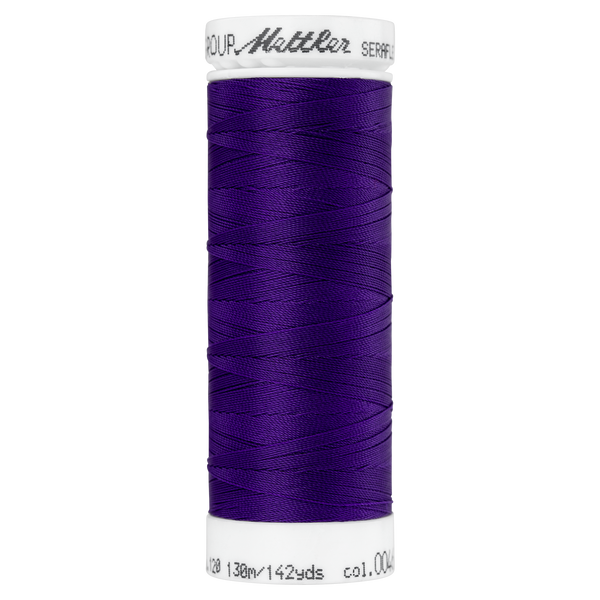 Seraflex® Elastischer Nähfaden 130 m Farbe Deep Purple 0046 - Amann Mettler® Stoff Ambiente