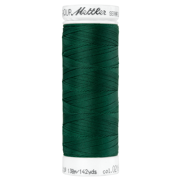 Seraflex® Elastischer Nähfaden 130 m Farbe Dark Green 0216 - Amann Mettler® Stoff Ambiente