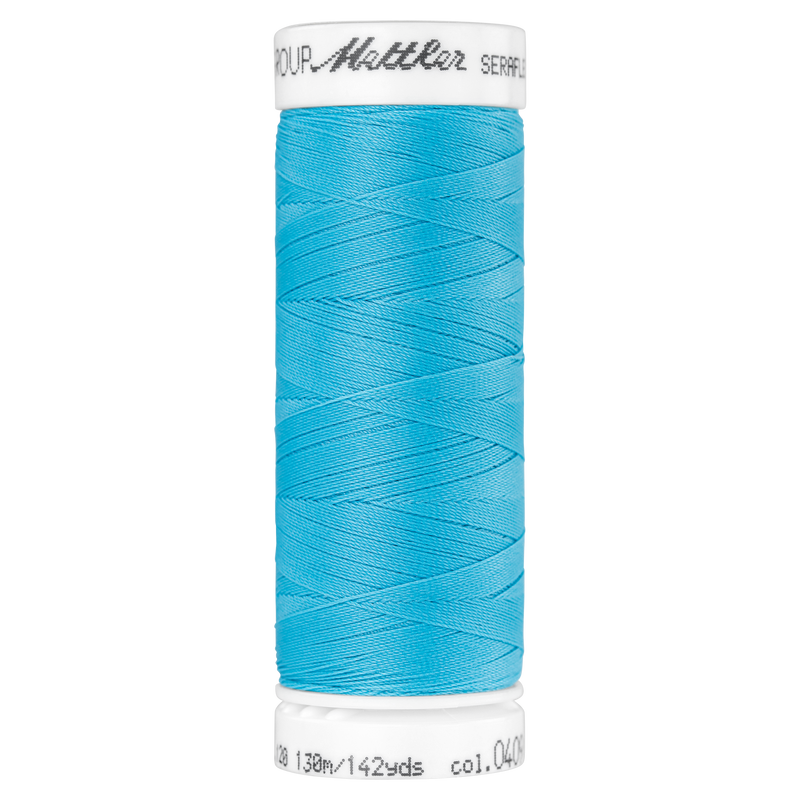 Seraflex® Elastischer Nähfaden 130 m Farbe Turquoise 0409 - Amann Mettler® Stoff Ambiente