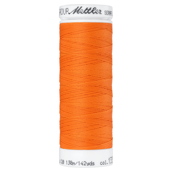 Seraflex® Elastischer Nähfaden 130 m Farbe Tangerine 1335 - Amann Mettler® Stoff Ambiente