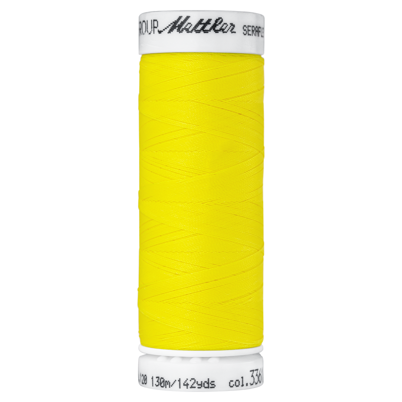 Seraflex® Elastischer Nähfaden 130 m Farbe Lemon 3361 - Amann Mettler® Stoff Ambiente